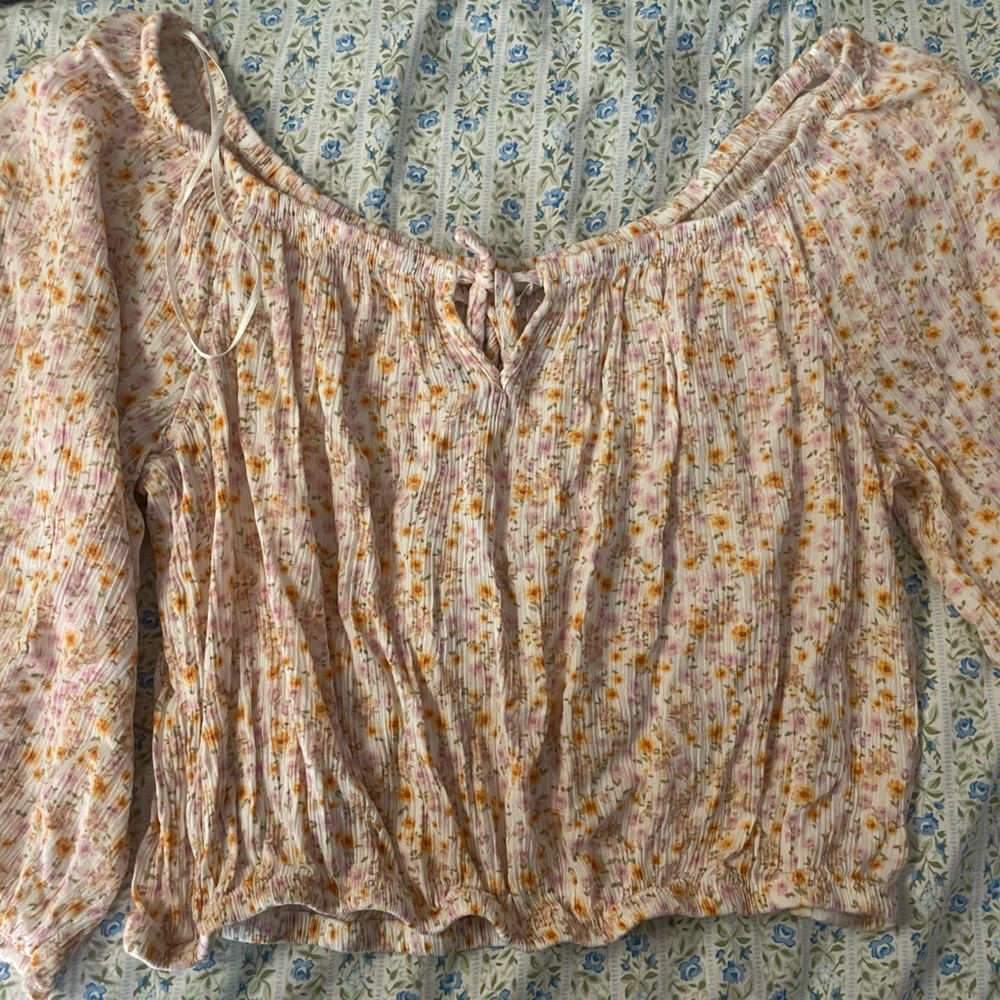 Pink Rose Floral Top